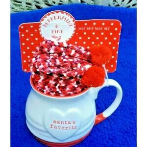 Peppermint and Pine Mug & Sock Set NWT